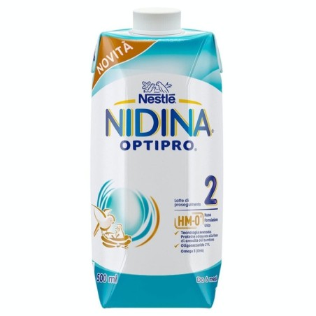 Nidina 2 optipro latte liquido 6 mesi+ brik da 500 ml