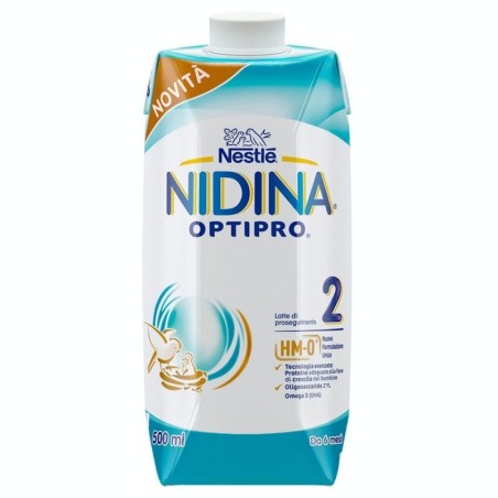 Nidina 2
optipro
latte liquido
E' indicato per l'alimentazione del lattante a partire da 6 mesi di vita