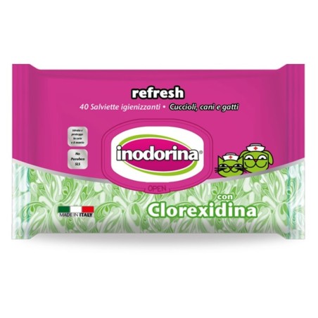 Inodorina Refresh clorexidina 40 Salviette igienizzanti