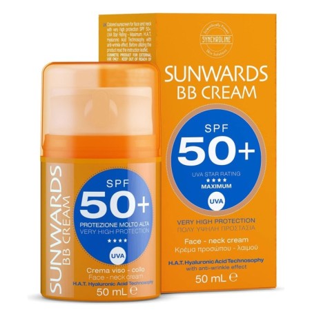 Sunwards BB cream crema viso collo spf 50+ Flacone Airless da 50 ml