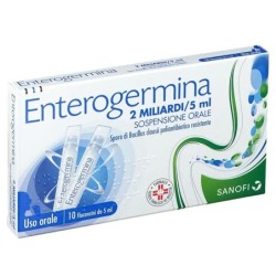 Enterogermina 2 miliardi/5 ml sospensione orale confezione da 10 flaconcini