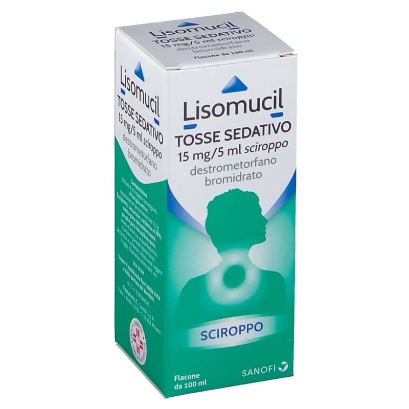 Lisomucil tosse sedativo 15 mg/5 ml sciroppo Flacone da 100 ml