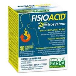 Fisioacid
con Gastrosystem
Blocca il reflusso acido, riduce il bruciore, protegge la mucosa dell'esofago.