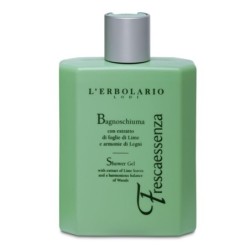 L'Erbolario
Frescaessenza
bagnoschiuma
con estratto di foglie di lime e armonie di legni
Flacone da 250 ml