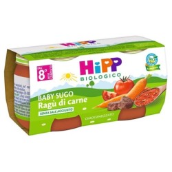 Hipp biologico sugo ragù manzo dall'8° mese compiuto confezione 2 vasetti da 80 g