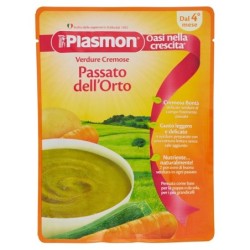 Plasmon
Passato dell'orto
verdure cremose
dal 4° mese
busta da 180 g