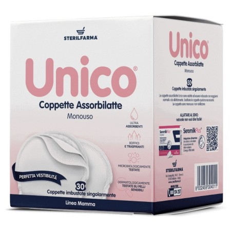 Unico coppette assorbilatte usa e getta 30 pezzi