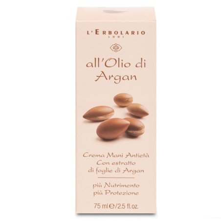 L'Erbolario
all'olio di argan
crema mani antietà
con estratto di foglie di Argan
più nutrimento, più protezione