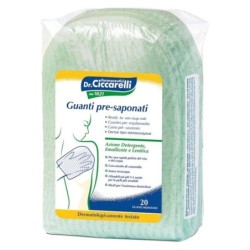 Dr. Ciccarelli
guanti pre-saponati
Azione detergente, emolliente e lenitiva
Confezione da 20 pezzi