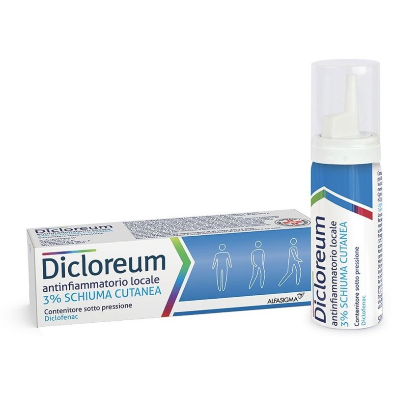 Dicloreum antinfiammatorio locale 3% Hautschaum 50 g