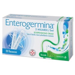 Enterogermina 2 miliardi/5 ml sospensione orale confezione da 20 flaconcini