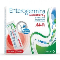 Enterogermina 6 miliardi/2 g soluzione orale confezione da 9 bustine
