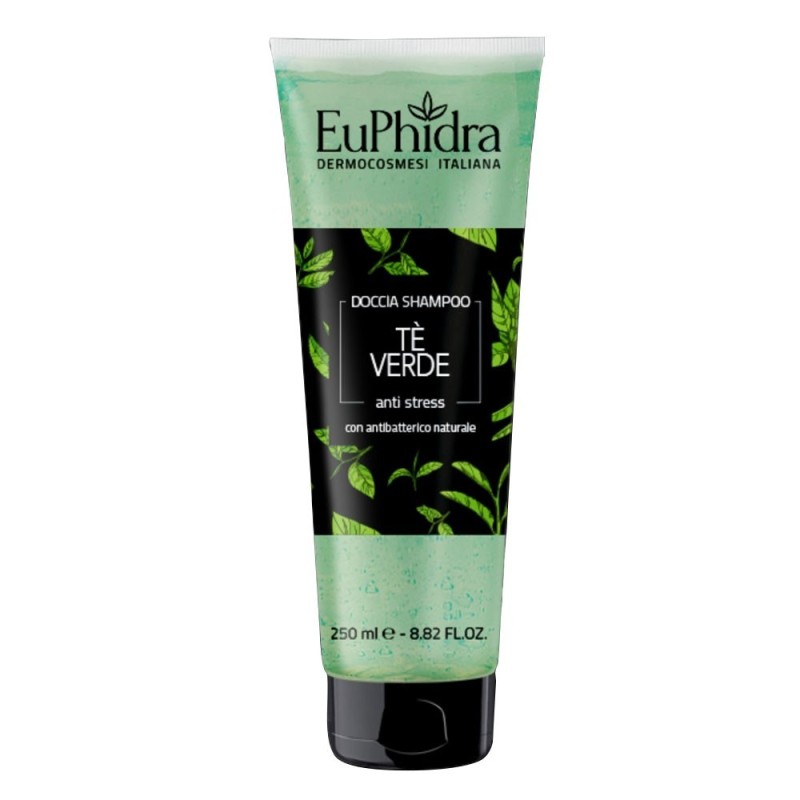 Euphidra
Doccia Shampoo
Tè Verde
Anti-stress
con antibatterico naturale
Tubo da 250 ml