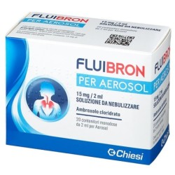 Fluibron aerosol 15 mg / 2ml soluzione da nebulizzare confezione da 20 contenitori monodose