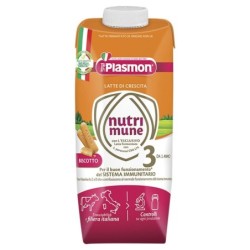 Plasmon nutri-mune 3 latte liquido al biscotto confezione da 18 x 500 ml