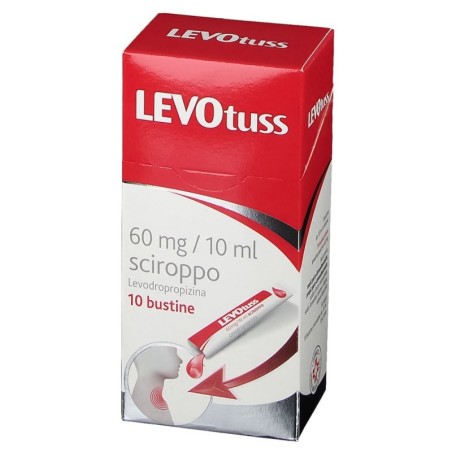 LEVOtuss
60 mg / 10 ml sciroppo
Levodropropizina
per il trattamento dei sintomi della tosse