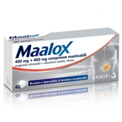 Maalox 400 mg + 400 mg confezione da 40 compresse masticabili