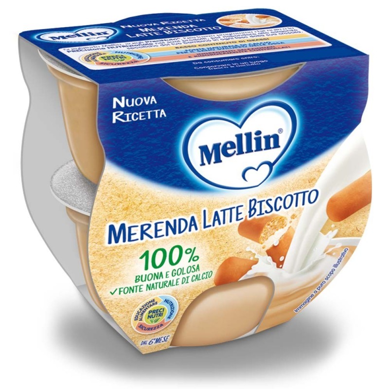 Mellin snack leche galleta 6 meses + 2x100 g