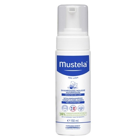 Mustela
shampoo mousse
Deterge delicatamente il cuoio capelluto. Favorisce l'eliminazione della crosta lattea