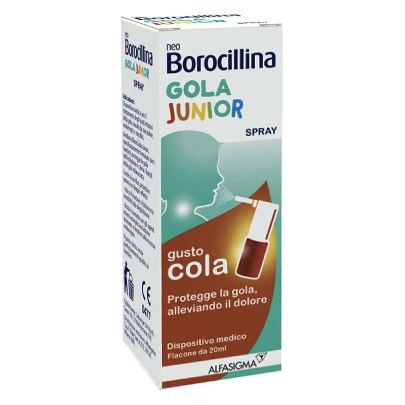 Neoborocillina Gola Junior spray gusto cola 20 ml