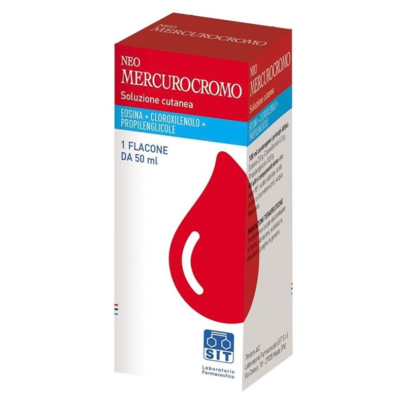 Neo mercurocromo
soluzione cutanea
specialità medicinale per automedicazione
eosina + cloroxilenolo + propilenglicole