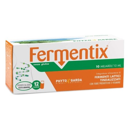 Fermentix 12 flaconcini 10 miliardi Integratore alimentare di fermenti lattici tindalizzati
con fibre probiotiche e vitamine