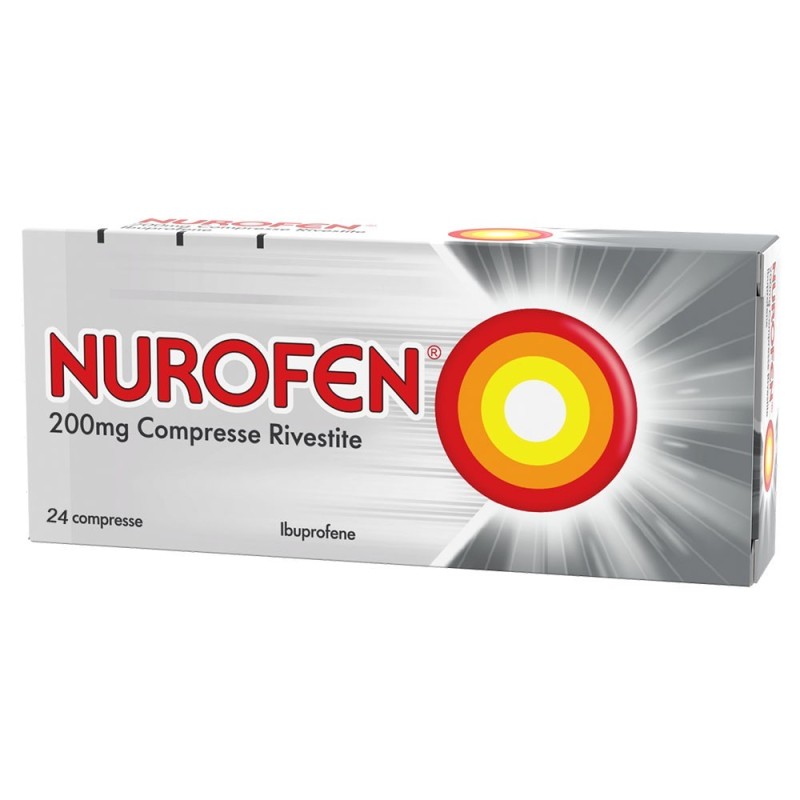 Nurofen
200 mg compresse rivestite
Ibuprofene
Mal di testa, dolori muscolari,