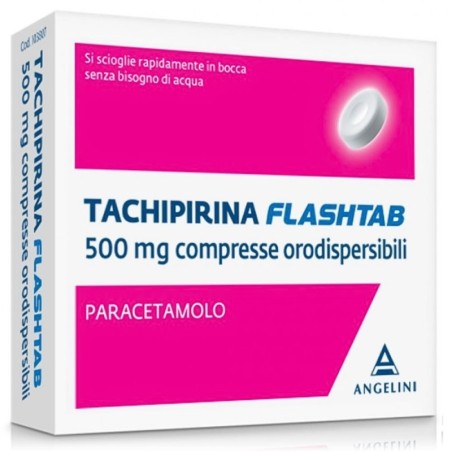 Tachipirina
flashtab
500 mg compresse orodispersibili
paracetamolo