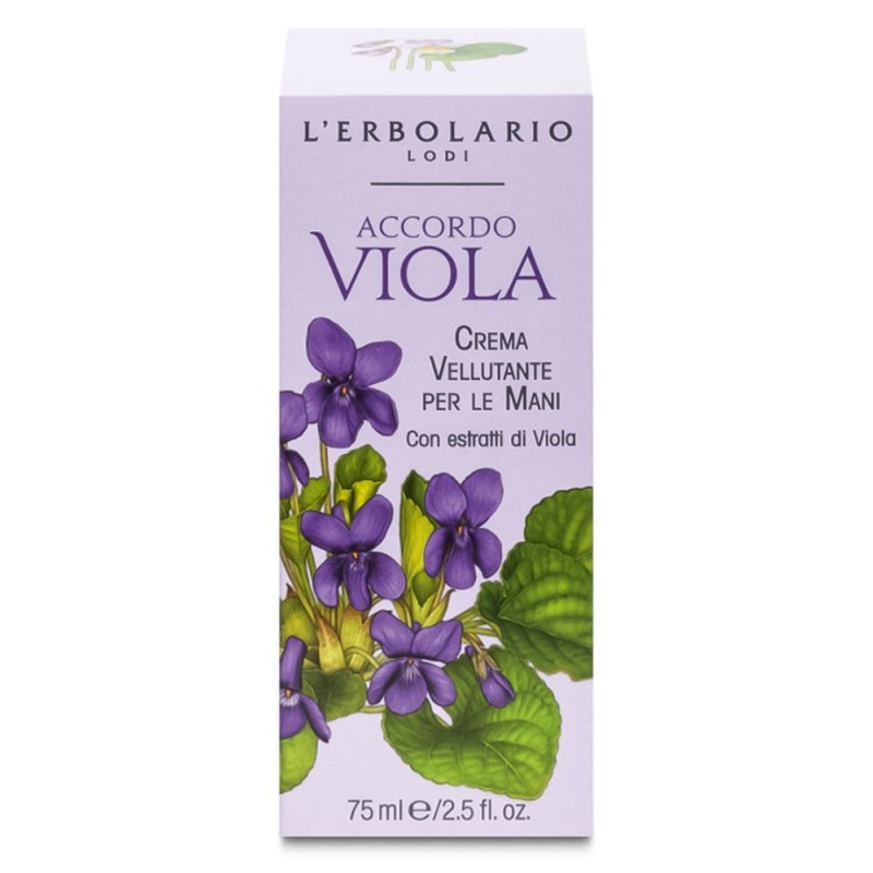 L'erbolario Accordo viola crema vellutante mani Tubo da 75 ml