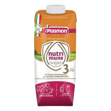 Plasmon latte nutri-mune 3 liquido 500 ml