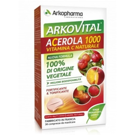 Arkovital
acerola 1000
Vitamina C naturale
100% di origine vegetale