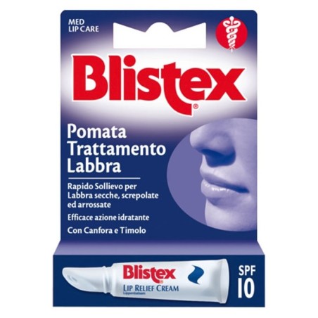 Blistex
pomata trattamento labbra
Rapido sollievo per labbra secche, screpolate ed arrosate