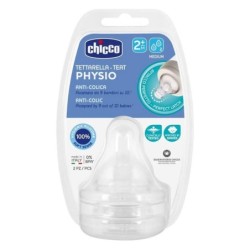 Chicco physio tettarella perfect5 silicone 2 mesi+ 2 fori Confezione da 2 pezzi