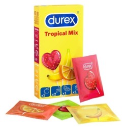 Durex
tropical mix
profilattici
colorati ed aromatizzati per un extra divertimento