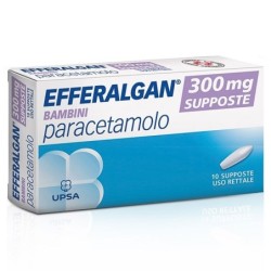 Efferalgan
bambini
300 mg supposte
paracetamolo
confezione da 10 supposte uso rettale