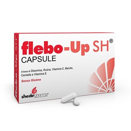 Flebo-up SH
capsule
a base di Diosmina, Rutina, Vitamina C, Betulla, Centella e Vitamina E.