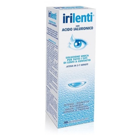 Irilenti
con acido ialuronico
soluzione unica per tutti i tipi di lenti a contatto
attiva in 5-7 minuti