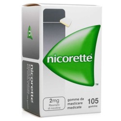 Nicorette
2 mg Resinato di nicotina
gomme da masticare medicate
Confezione da 105 gomme