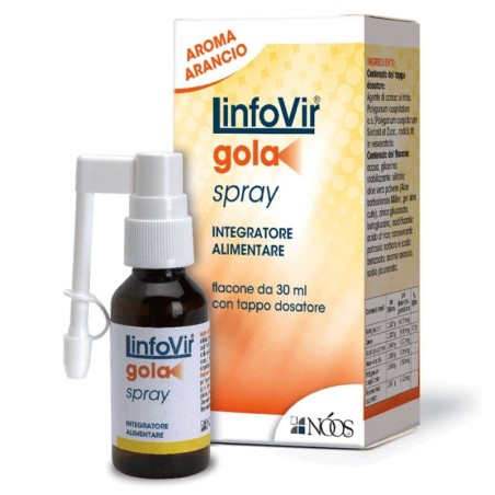 Linfovir gola spray orale Flacone da 30 ml con tappo dosatore