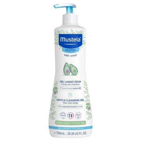 Mustela detergente delicato corpo e capelli con Avocado BIO flacone da 750 ml