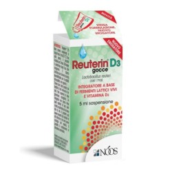 Reuterin
D3 gocce
Lactobacillus reuteri DSM 17938
Integratore a base di fermenti lattici vivi e vitamina D3