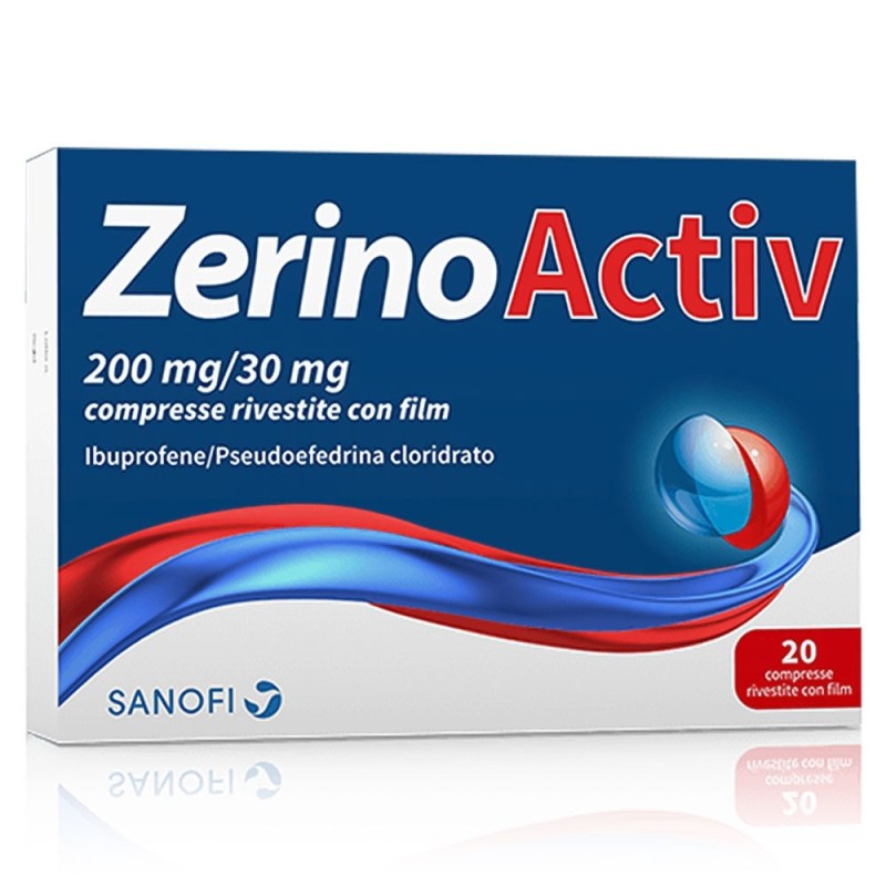 Zerinoactiv 200 mg + 30 mg confezione da 20 compresse