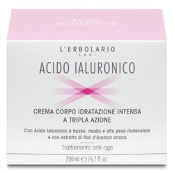 L'Erbolario
Acido ialuronico
crema corpo idratante intensa a tripla azione