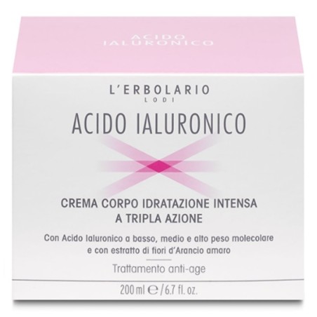 L'Erbolario
Acido ialuronico
crema corpo idratante intensa a tripla azione