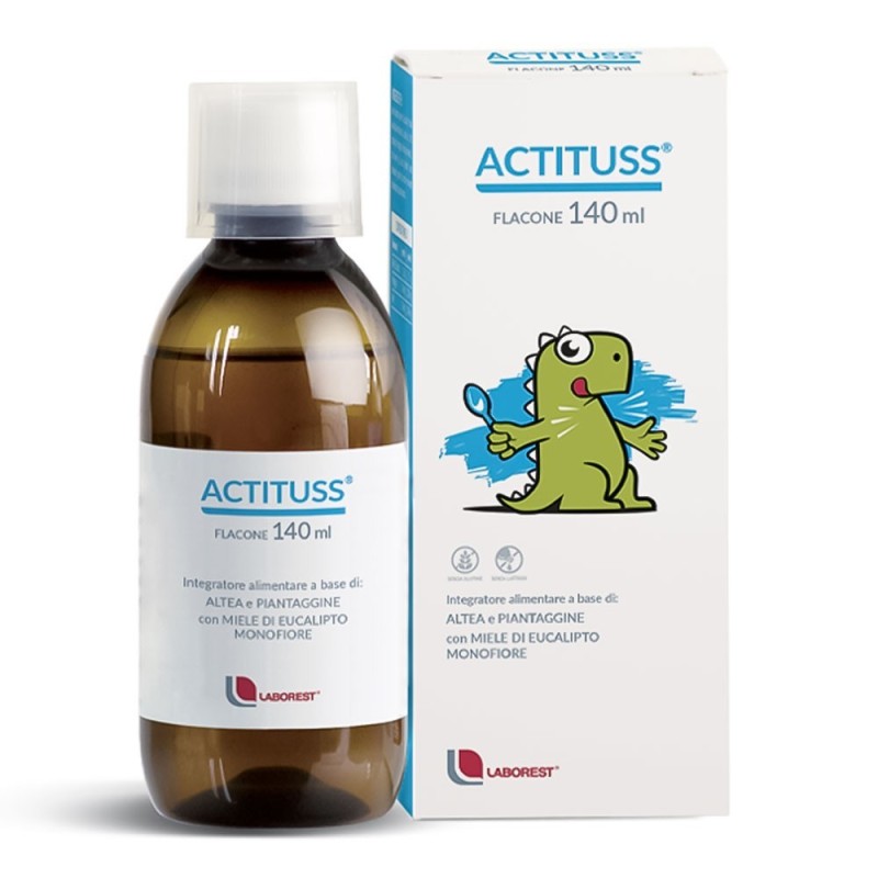 Actituss
Integratore alimentare a base di:
Altea e piantaggine con miele di eucalipto monofiore
flacone da 140 ml