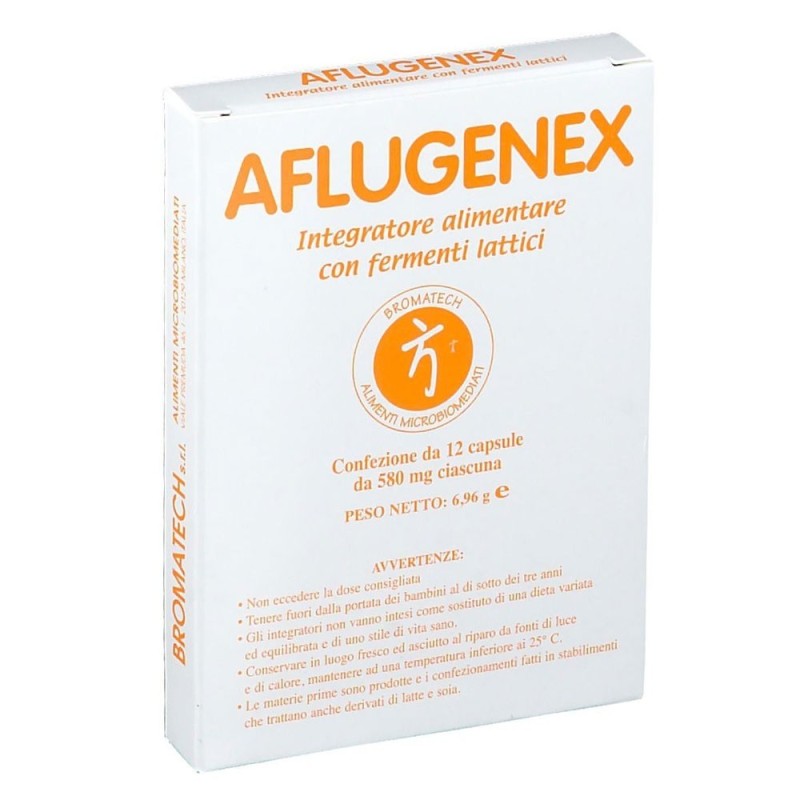 Aflugenex
integratore alimentare con fermenti lattici
scatola da 24 capsule