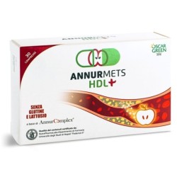 Annurmets
HDL+ 30
a base di AnnuComplex
senza glutine e lattosio
scatola da 30 compresse
