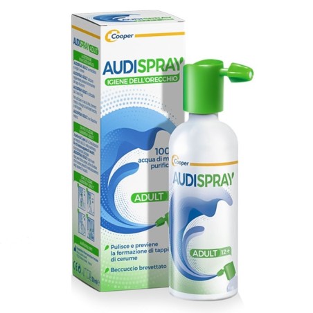 Audispray
adult (+12 anni)
detersione dell'orecchio
acqua di mare purificata