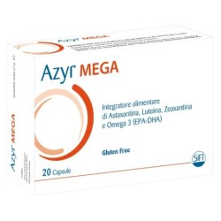 Azyr Mega
Integratore alimentare di Astaxantina, Luteina, Zeaxantina e Omega 3 (EPA-DHA)
confezione da 20 capsule
