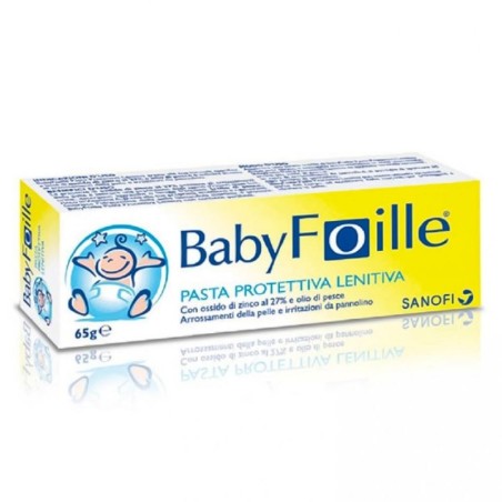 Baby Foille
pasta protettiva lenitiva
Con ossido di zinco al 27% e olio di pesce